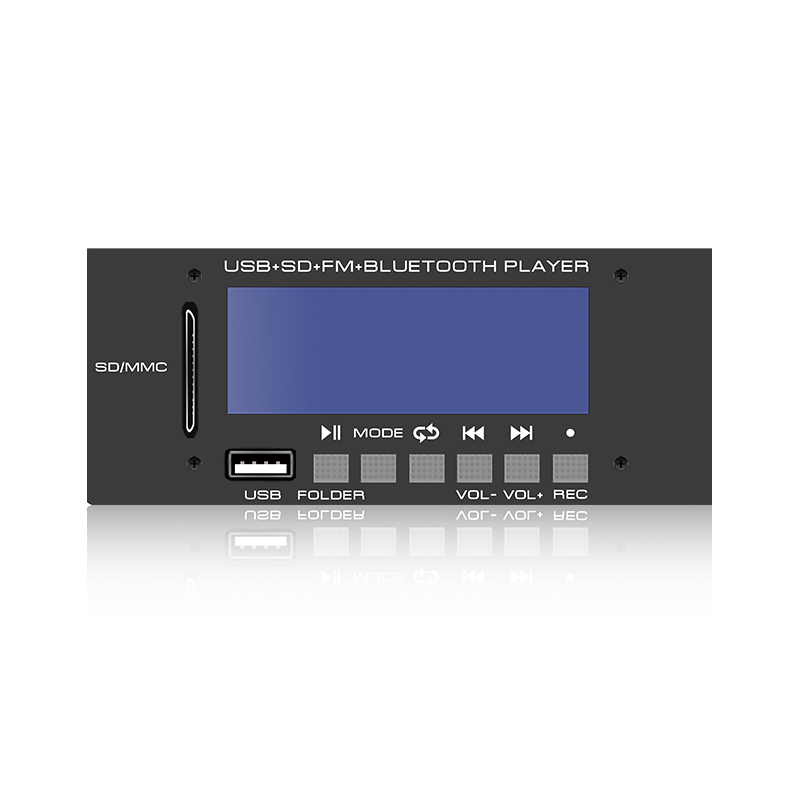 LCD6228: Sześcioprzyciskowe złącze SD/USB Ekran LCD Odtwarzacz MP3 z Bluetooth, TWS
