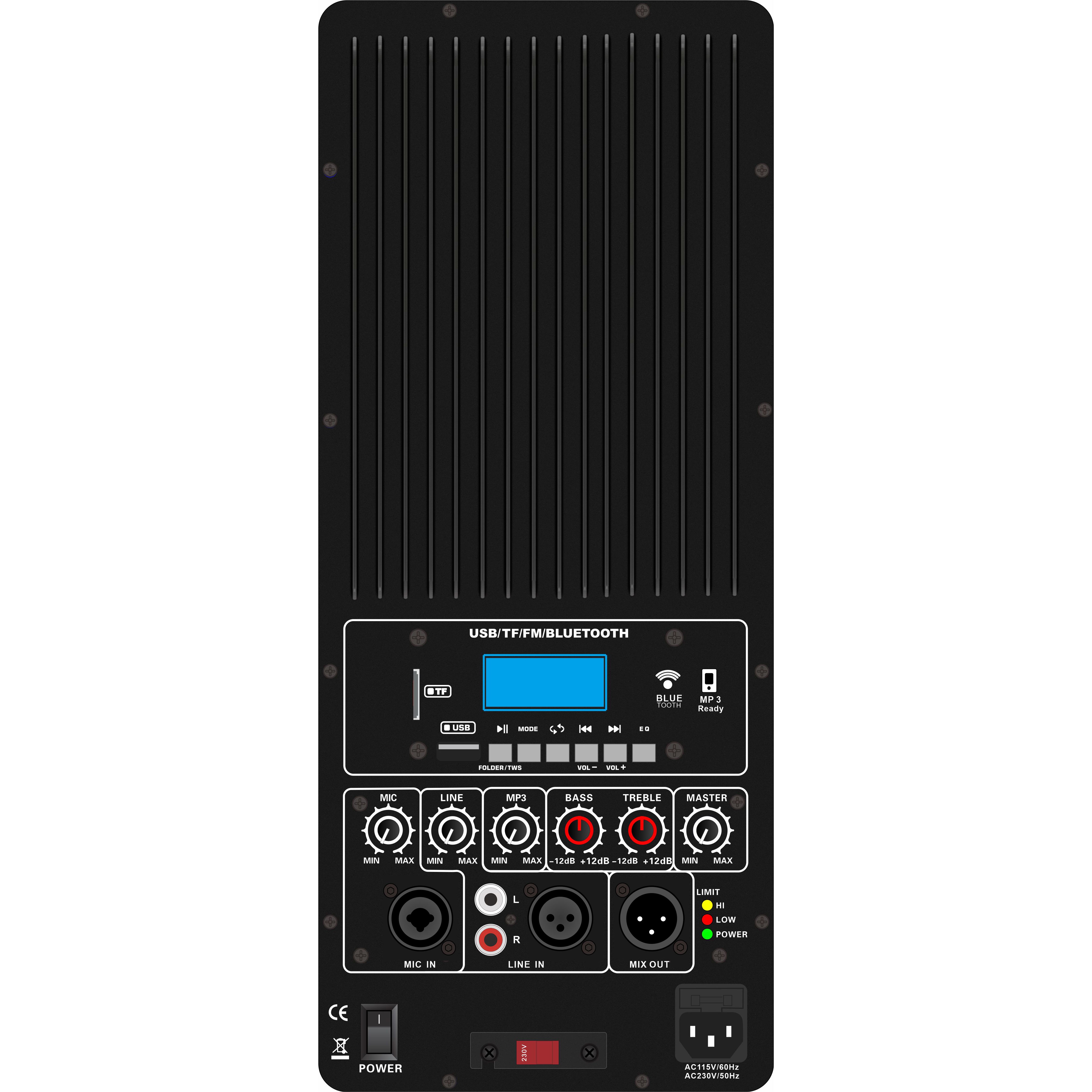 Wzmacniacz układu elektrycznego podziału częstotliwości klasy H PL93